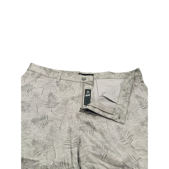 lot of 2 Travis Mathew Men's Size 40 Golf Shorts Palm Leaf Print & Solid Grey - Picture 4 of 15